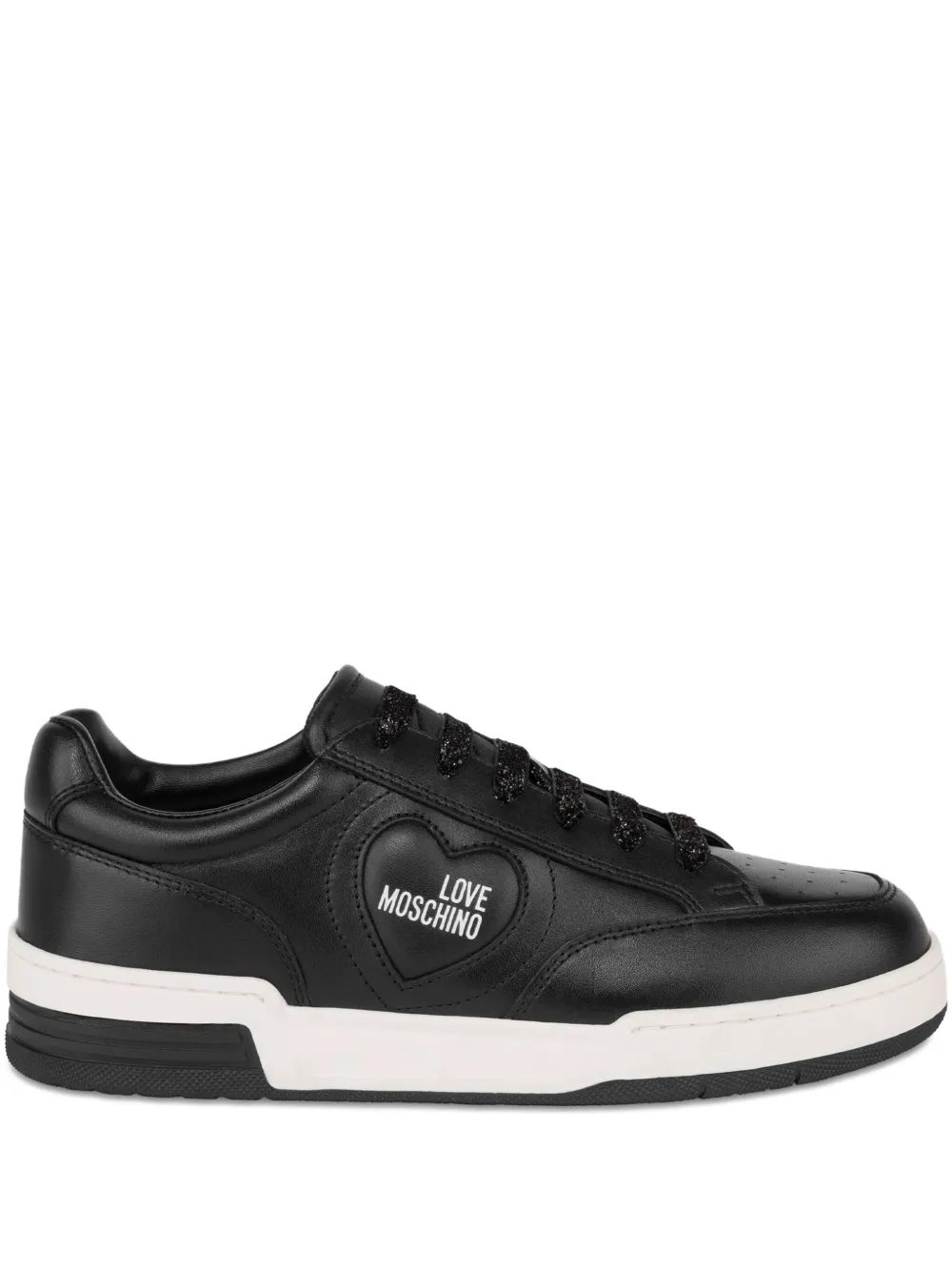 Love Moschino Sneakers met logo Zwart