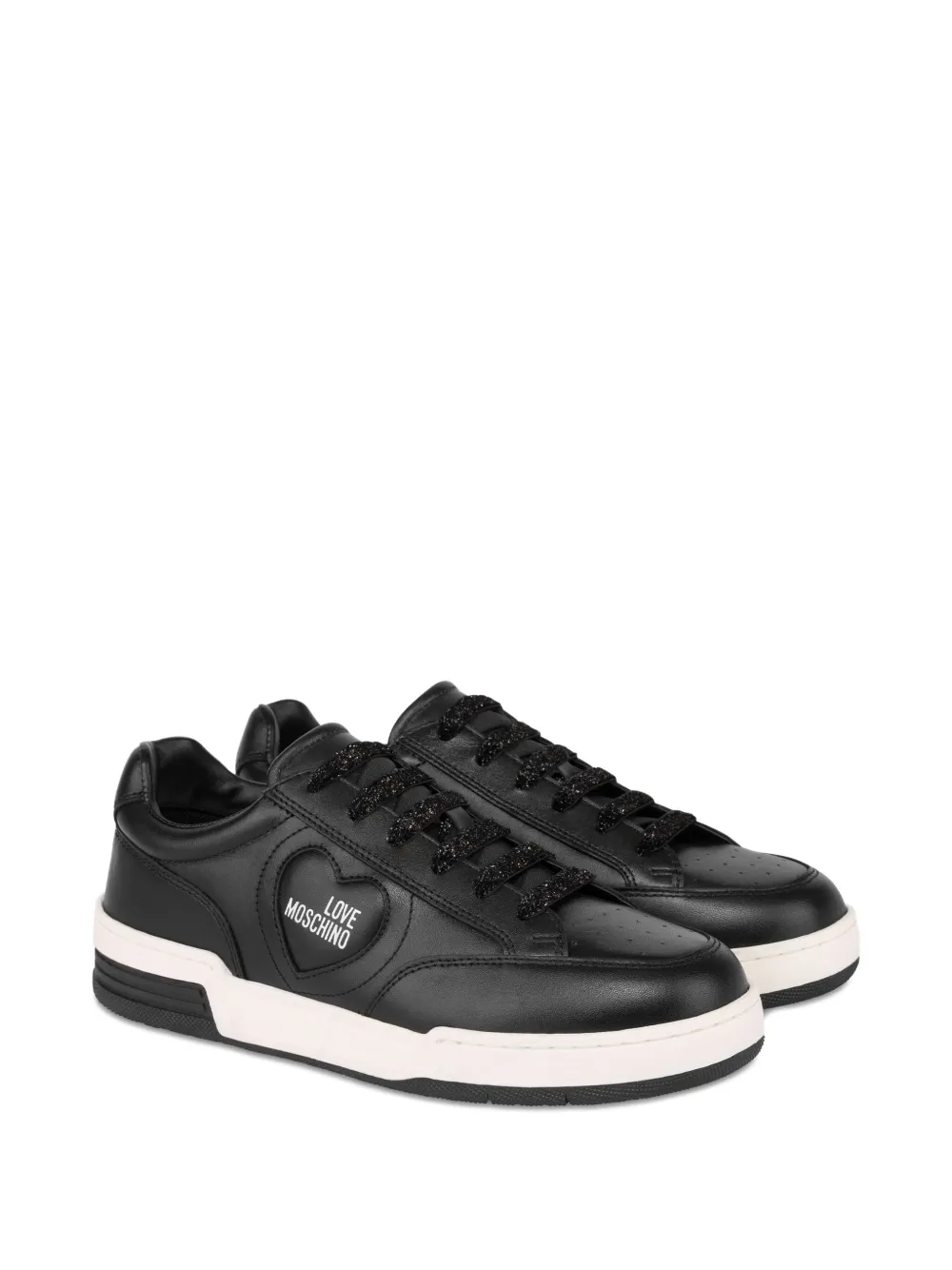 Love Moschino Sneakers met logo Zwart