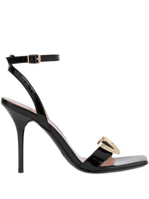 Love Moschino heart buckle sandals