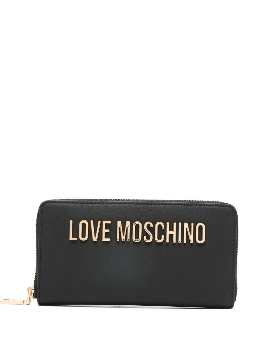 Love Moschino logo zip wallet - Nero