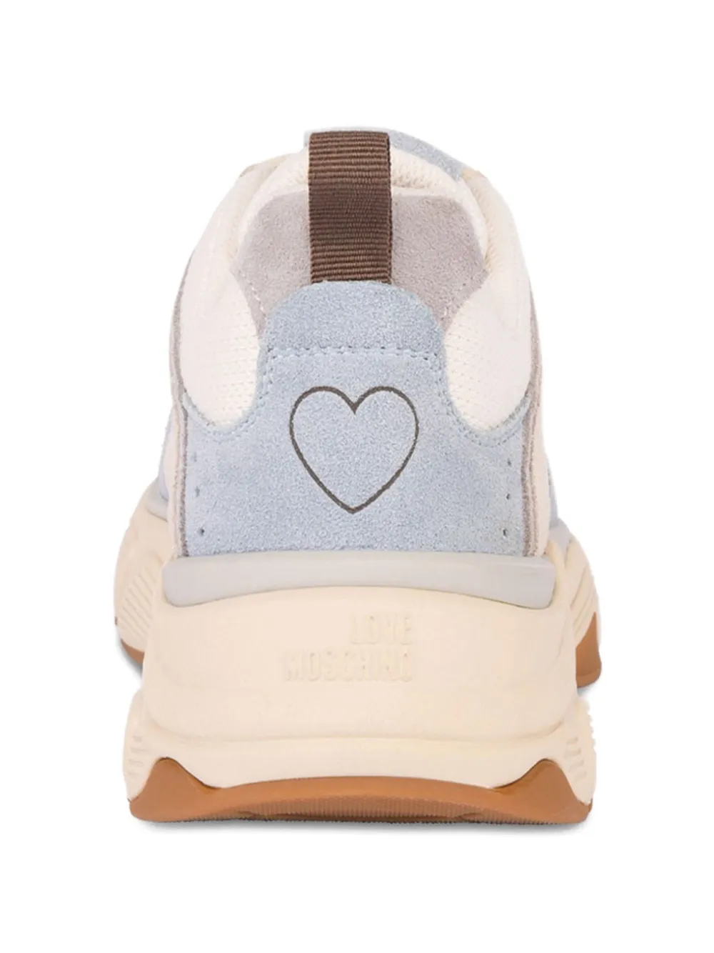 Love Moschino Sneakers met hartdetail Beige