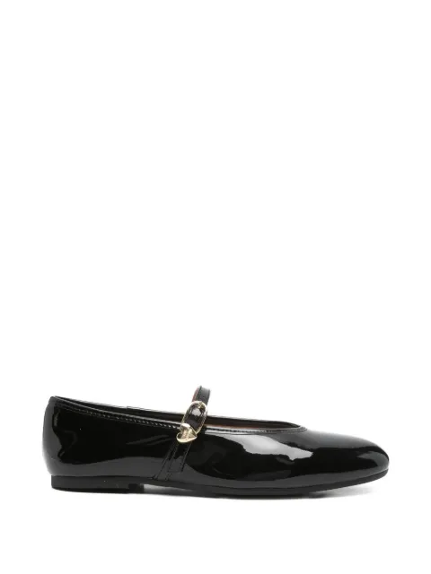Love Moschino patent-finish falt pumps