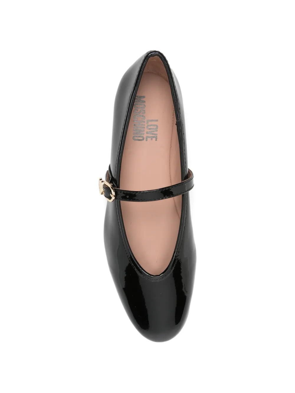 Love Moschino Gelakte pumps Zwart