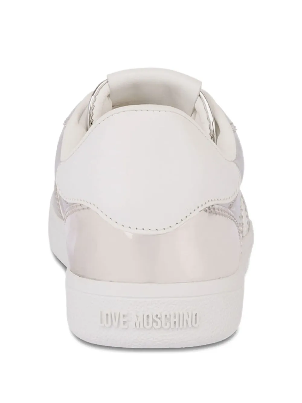 Love Moschino Sneakers met hart-applicatie Zilver