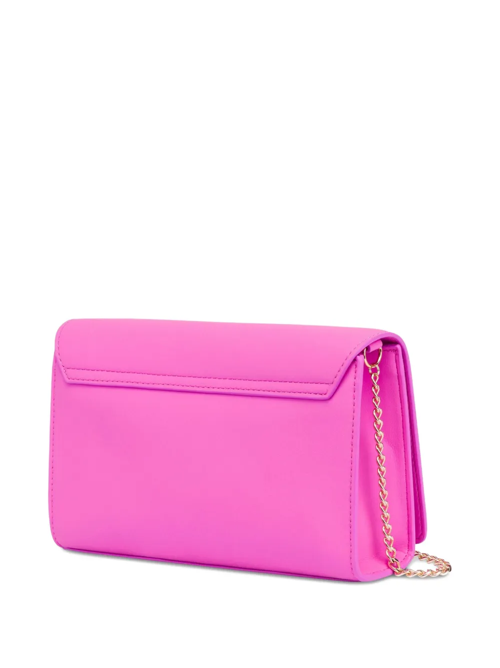 Love Moschino Schoudertas met logo en ketting Roze