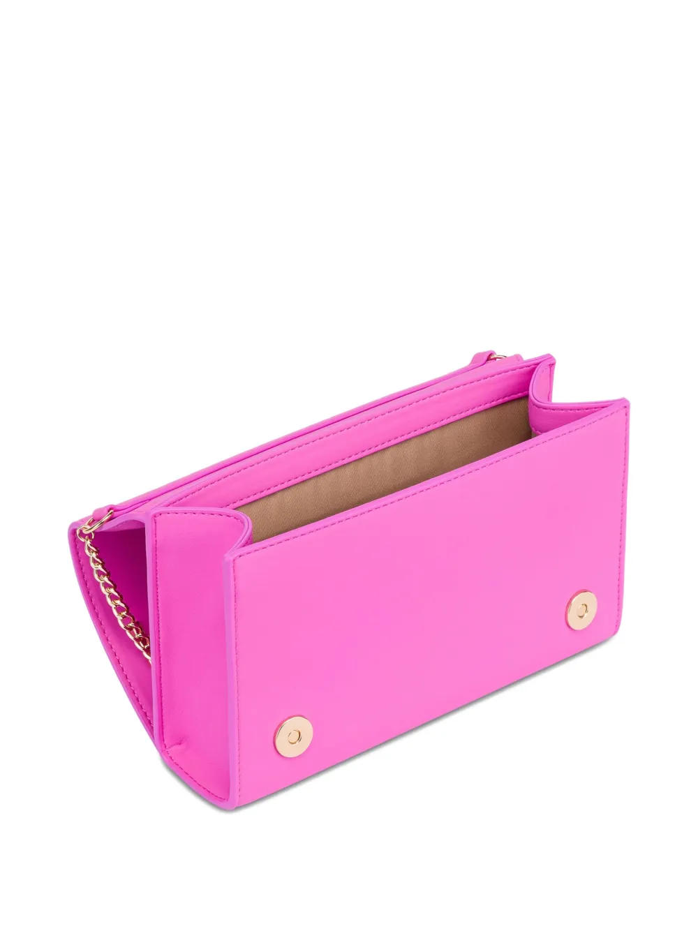 Love Moschino Schoudertas met logo en ketting Roze