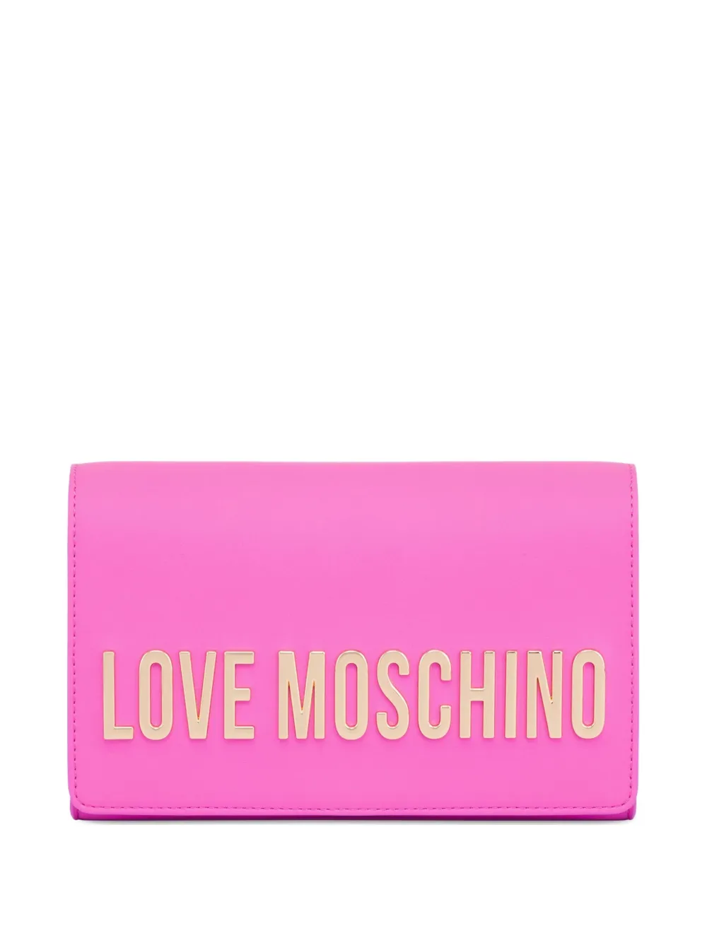 Love Moschino logo chain shoulder bag - Rosa