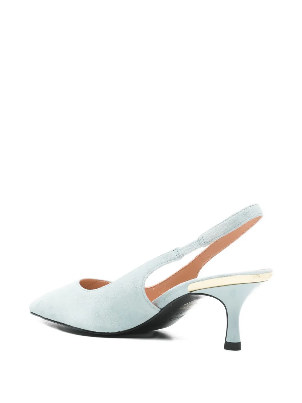 Love Moschino slingback leather pumps Blauw