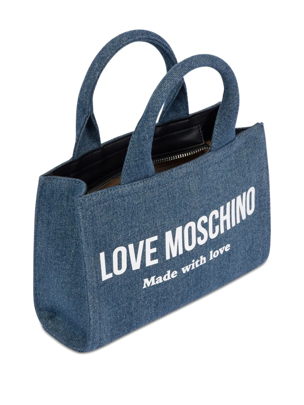 Love Moschino Shopper met logo - Blauw