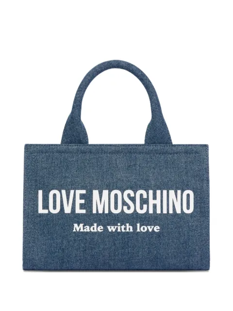Love Moschino logo-detail tote bag