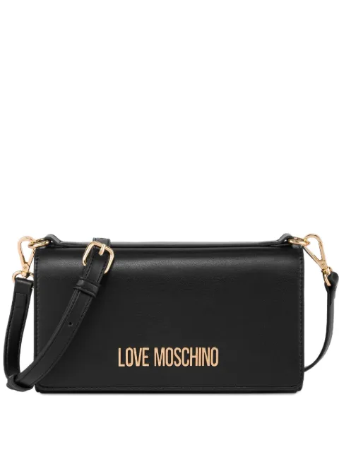 Love Moschino logo plaque shoulder bag