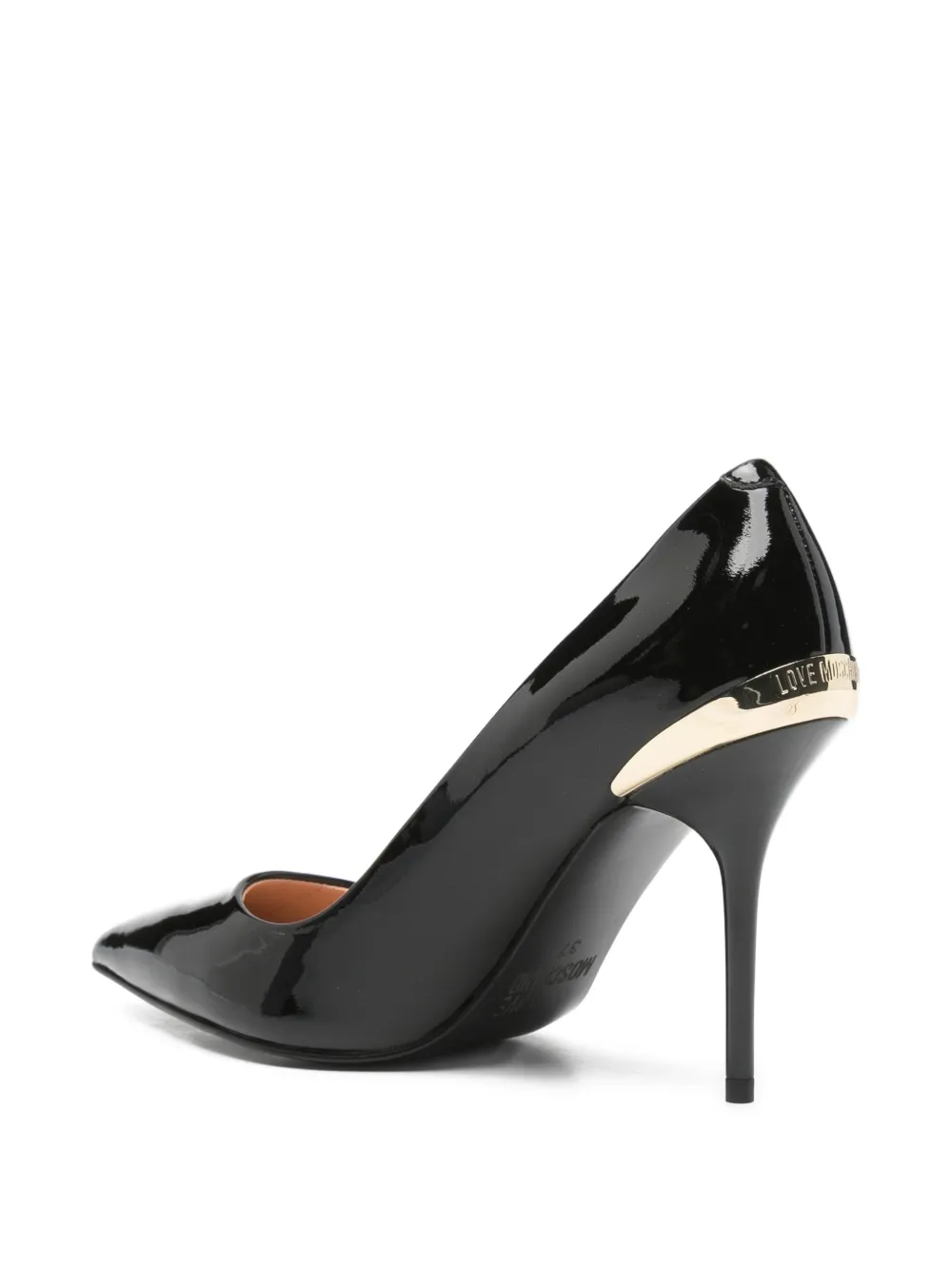 Love Moschino Pumps met puntige neus Zwart