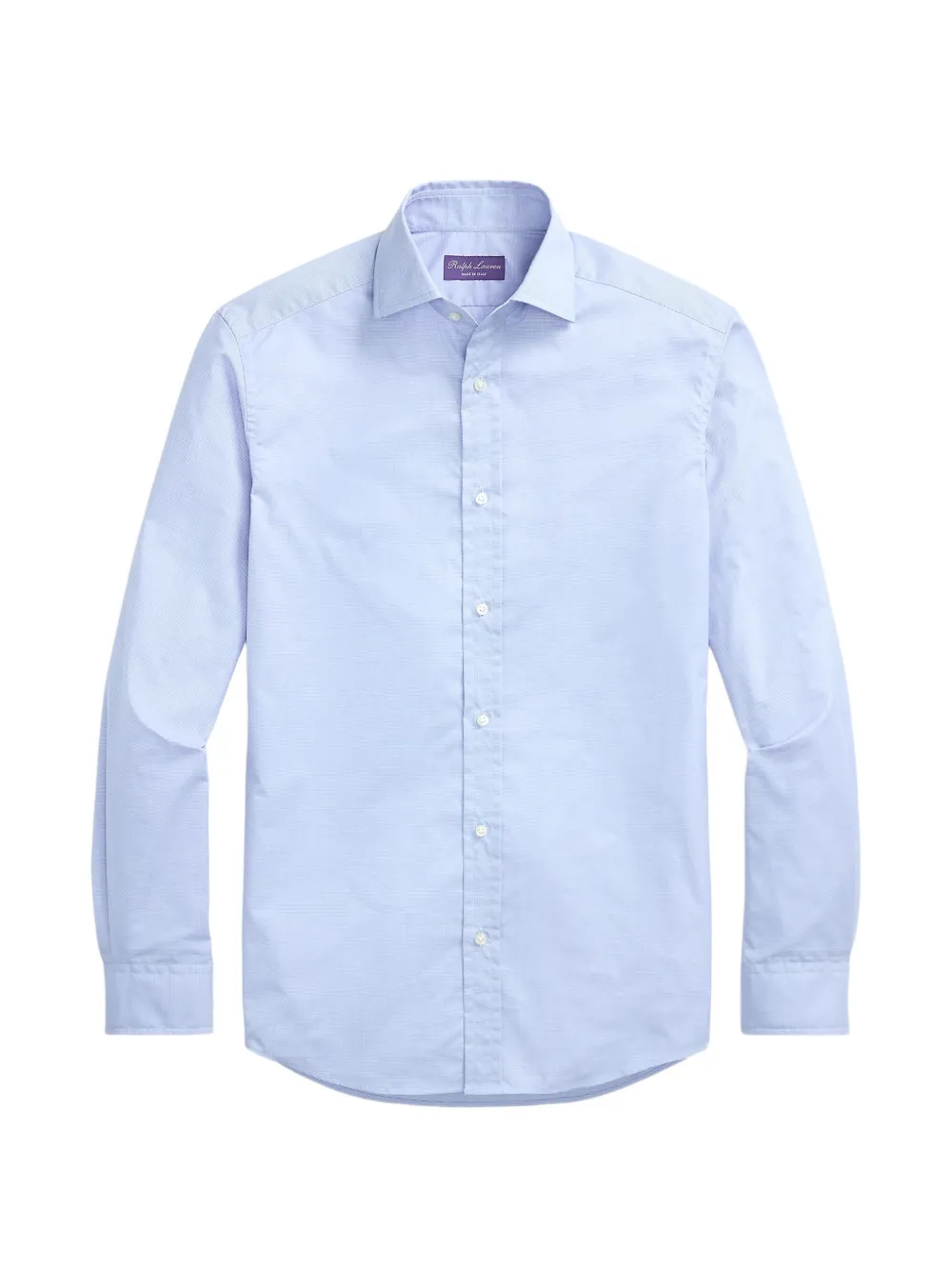 Ralph Lauren Purple Label spread-collar cotton shirt - Blu