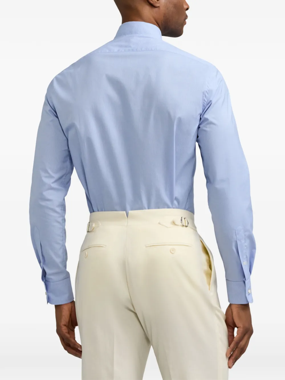 Ralph Lauren Purple Label Katoenen overhemd met gespreide kraag Blauw