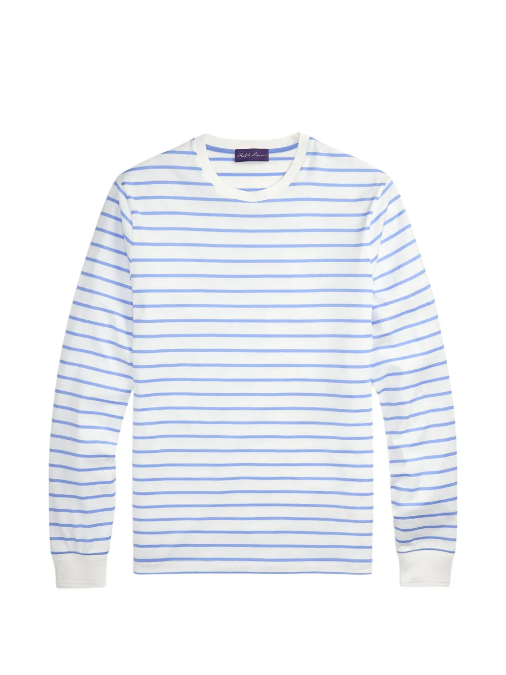 Ralph Lauren Purple Label striped long-sleeve T-shirt - Weiß