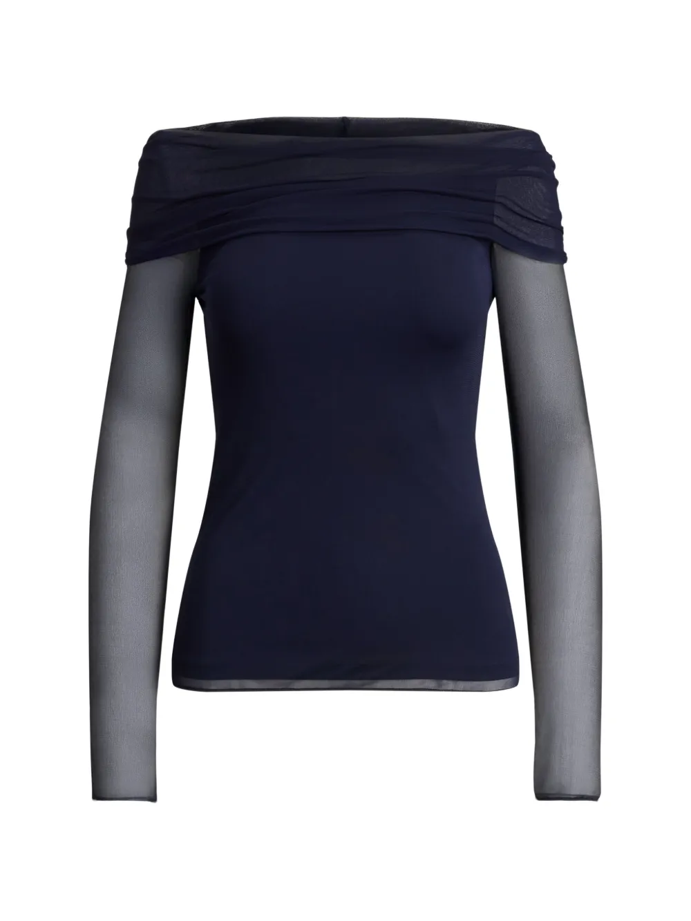 Ralph Lauren Collection off-shoulder long-sleeve top - Blu