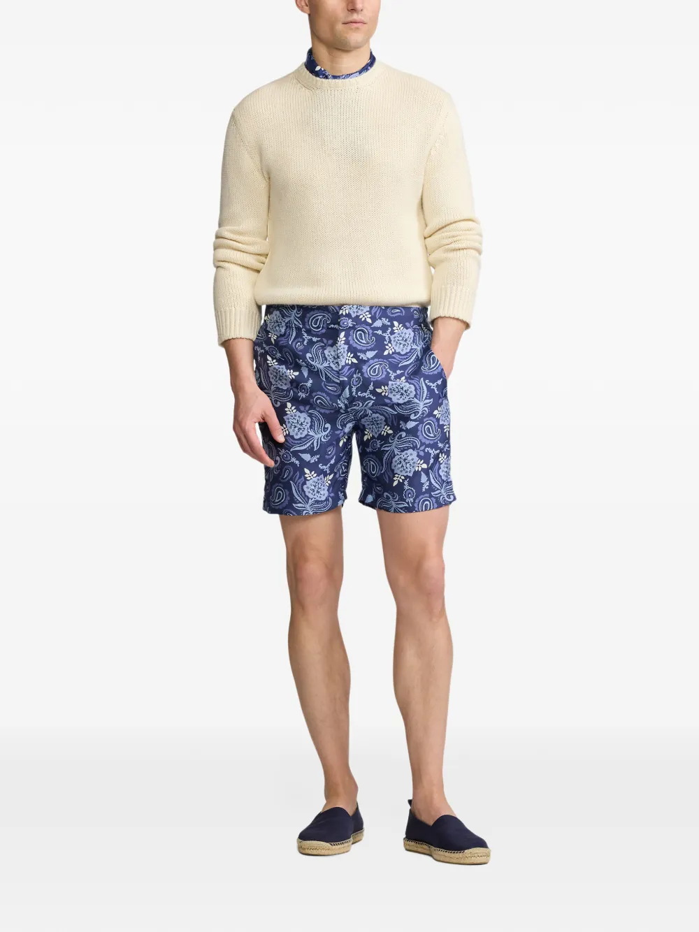 Ralph Lauren Purple Label Trui met ronde hals Beige