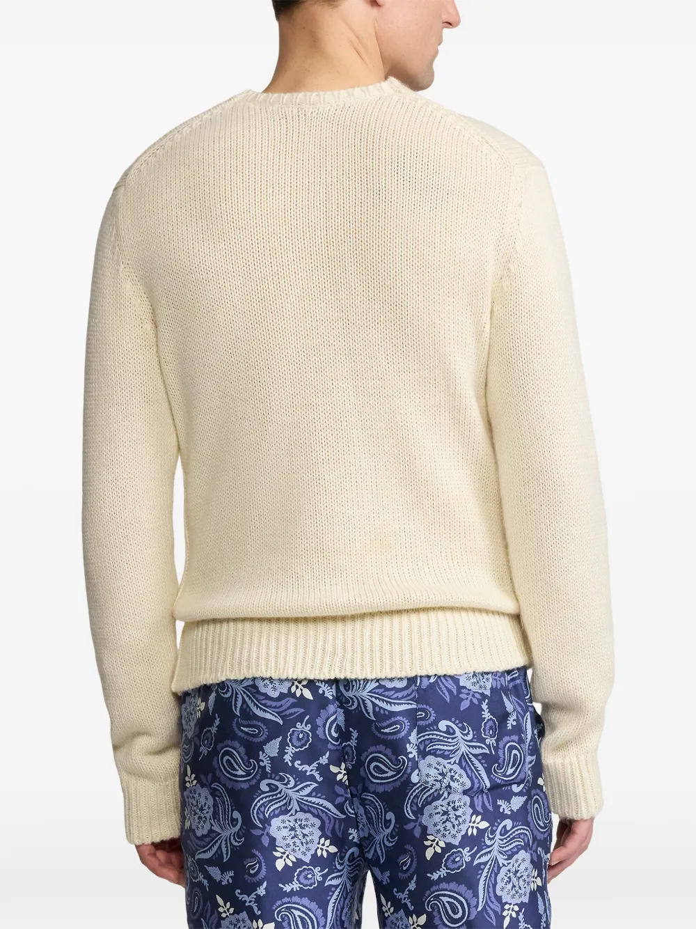 Ralph Lauren Purple Label Trui met ronde hals Beige