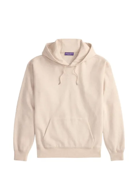 Ralph Lauren Purple Label hoodie con efecto melange y cordones