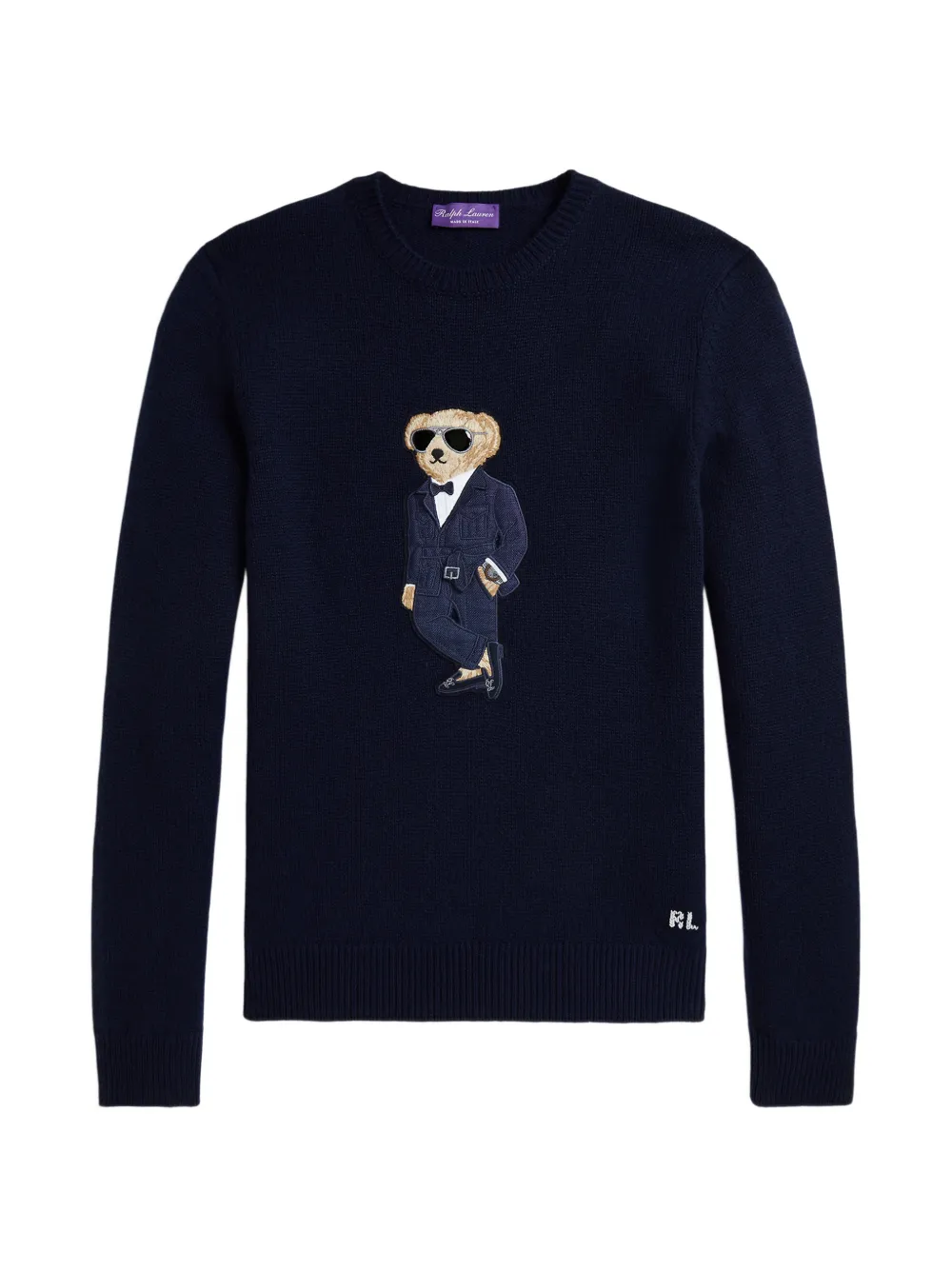 Ralph Lauren Purple Label Polo Bear cashmere sweater - Blue