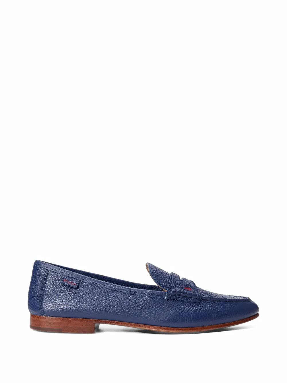 Polo Ralph Lauren pebbled-leather loafers - Blu