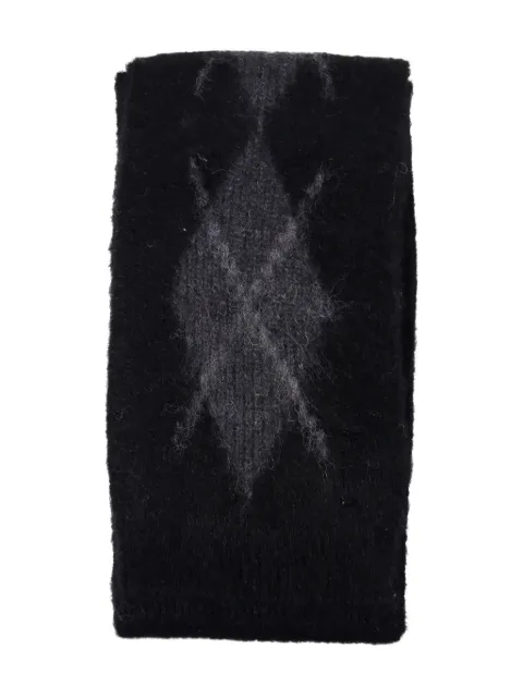 COOR argyle-pattern scarf