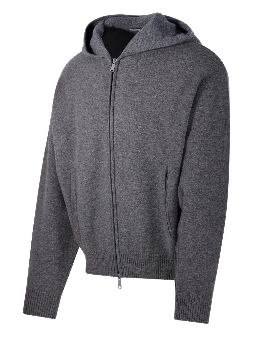 coor ジップアップパーカー COOR ジップアップ ニットパーカー | グレー | FARFETCH JP
