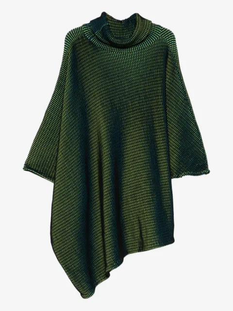 Issey Miyake Pre-Owned poncho 2000S con cuello vuelto