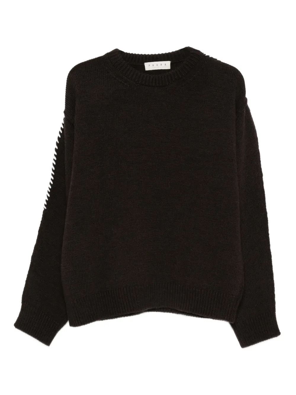 Paura stitch-detail sweater | Brown | Image 1