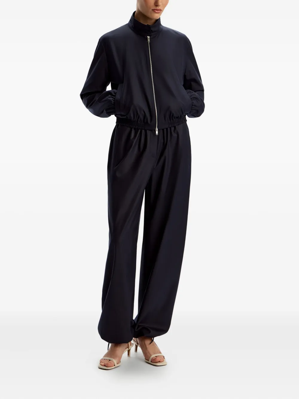 12 STOREEZ zip-up elasticated-waist bomber jacket | Bomber Jackets | Image 2