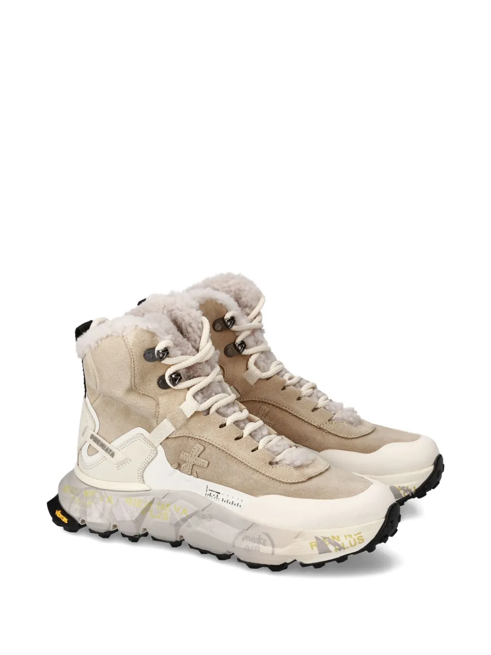 Premiata Trivor 440M sneakers met textuur - Beige
