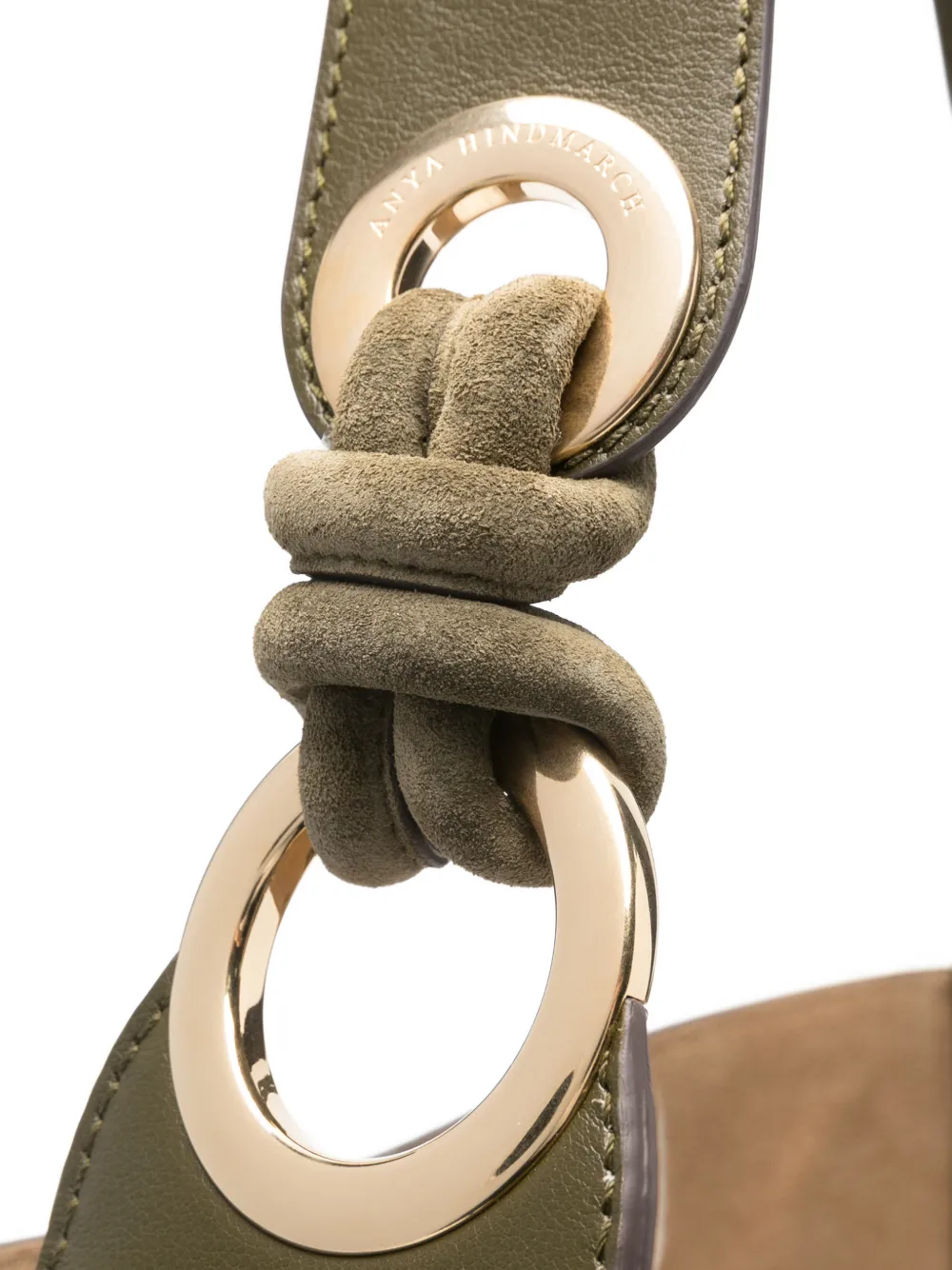 Anya Hindmarch Knot Detail Tote Bag In Green