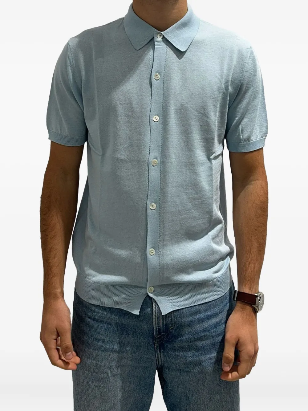 RAYNE 1896 camisa tejida | azul | Image 1
