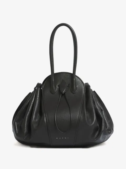 Marni leather Tulipea large handbag