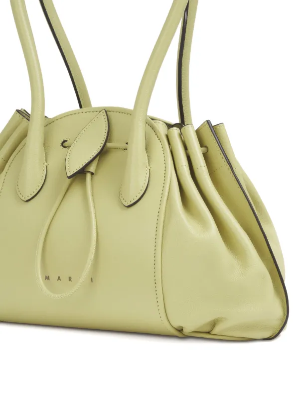 Marni レザートートバッグ | グリーン | FARFETCH JP