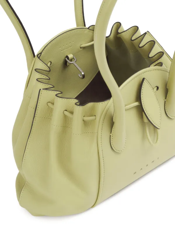 Marni レザートートバッグ | グリーン | FARFETCH JP