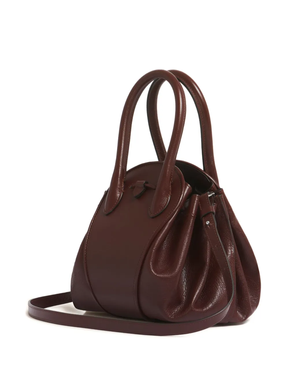 Marni Tulipea schoudertas met handvatten Bruin