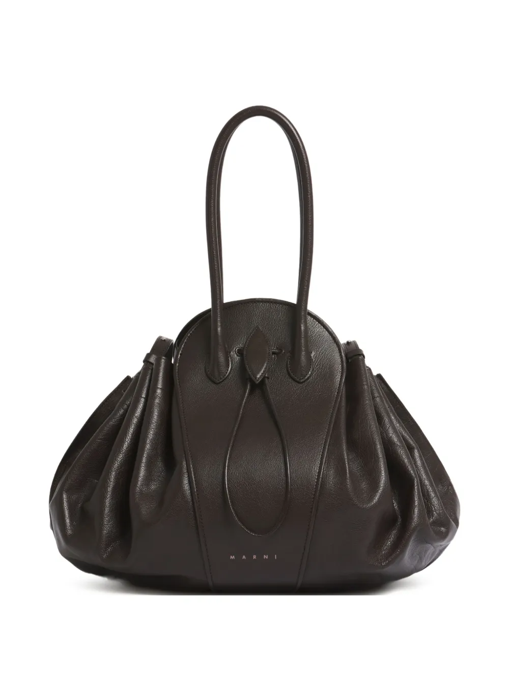 Marni tubular handle tulipea shoulder bag | Brown | Image 1