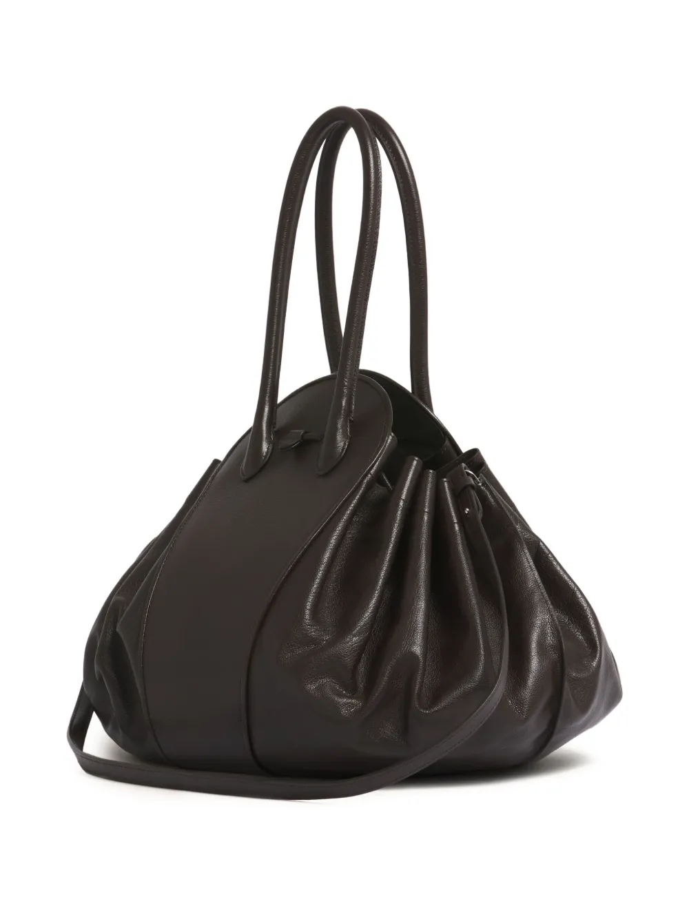 Marni Tulipea schoudertas met handvat Bruin