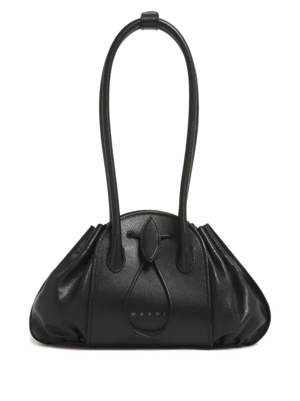 Marni レザートートバッグ | ブラック | FARFETCH JP