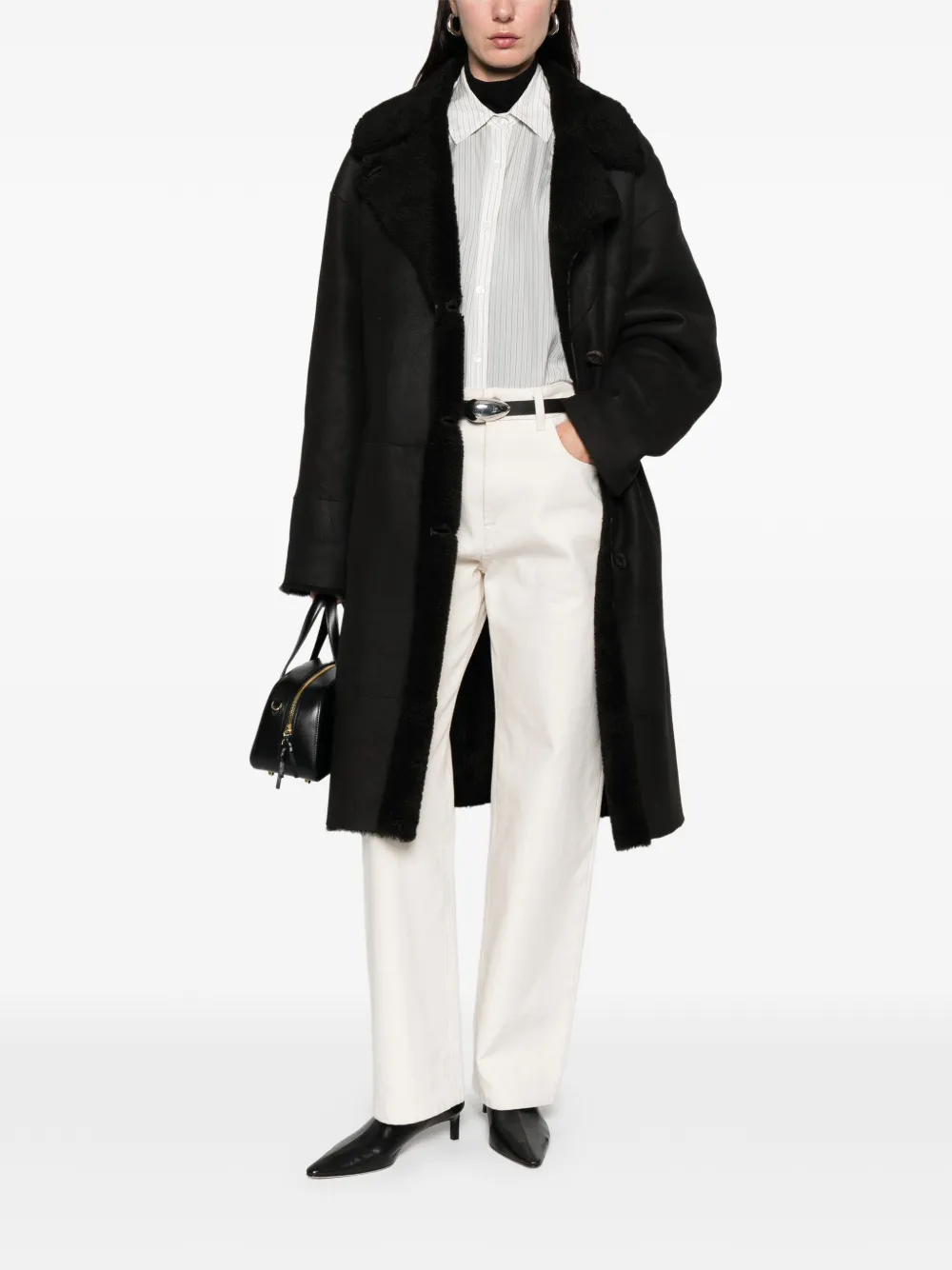 A.N.G.E.L.O. Vintage Cult 1990s lammy jas - Zwart