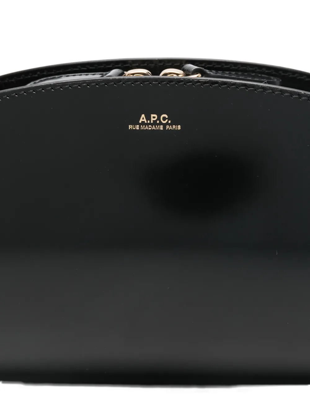 Apc Small Demi-lune Shoulder Bag In Black