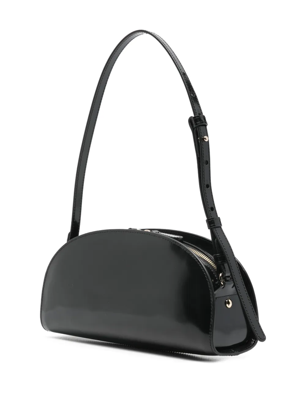 Apc Small Demi-lune Shoulder Bag In Black