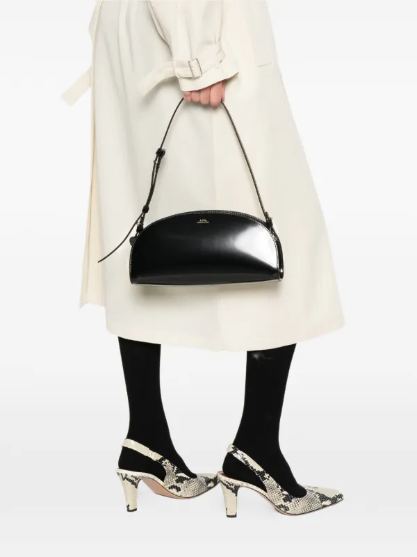 A.P.C. Demi-Lune ショルダーバッグ S | ブラック | FARFETCH JP