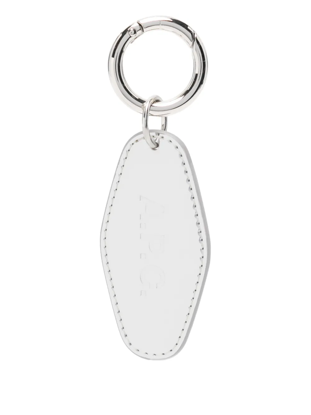A.P.C. logo-charm keyring | Silver | Image 1
