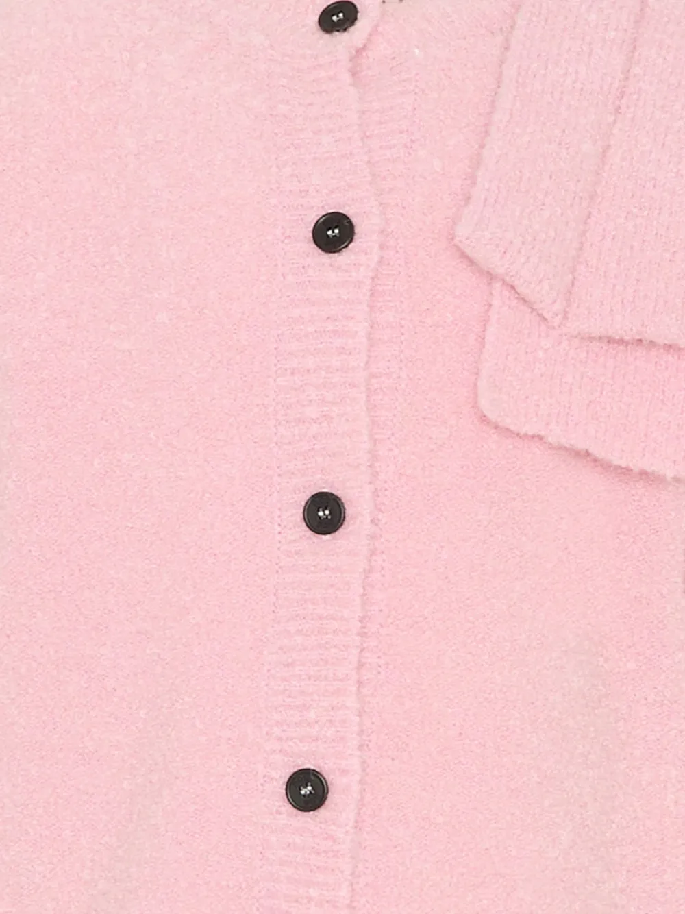 Douuod Kids Vest met sjaalkraag en knoop Roze