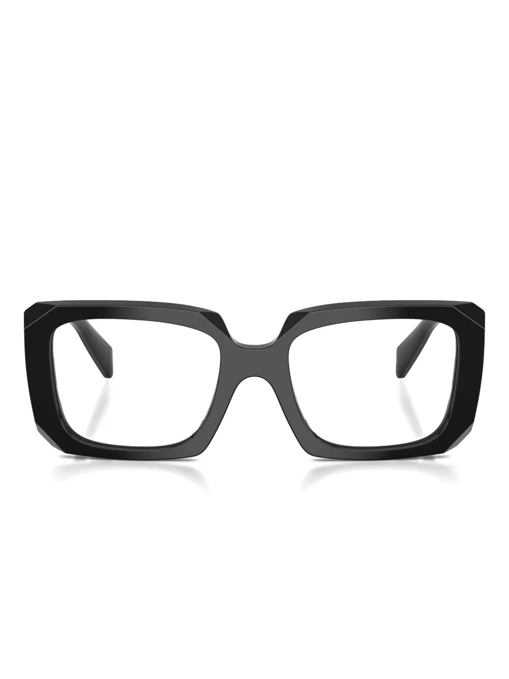 Prada Eyewear Square Frame Glasses In Black