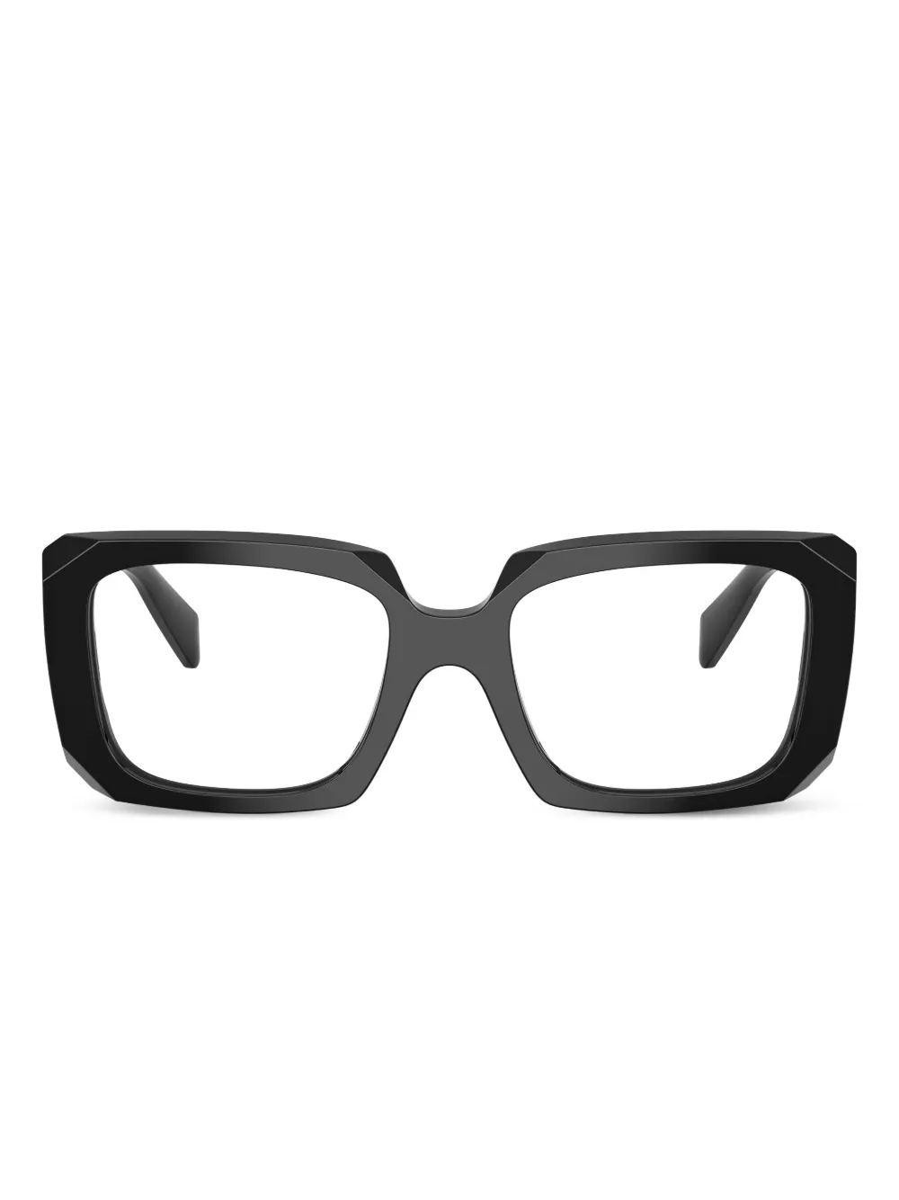 Prada Eyewear geometric-frame glasses | Black | Image 1