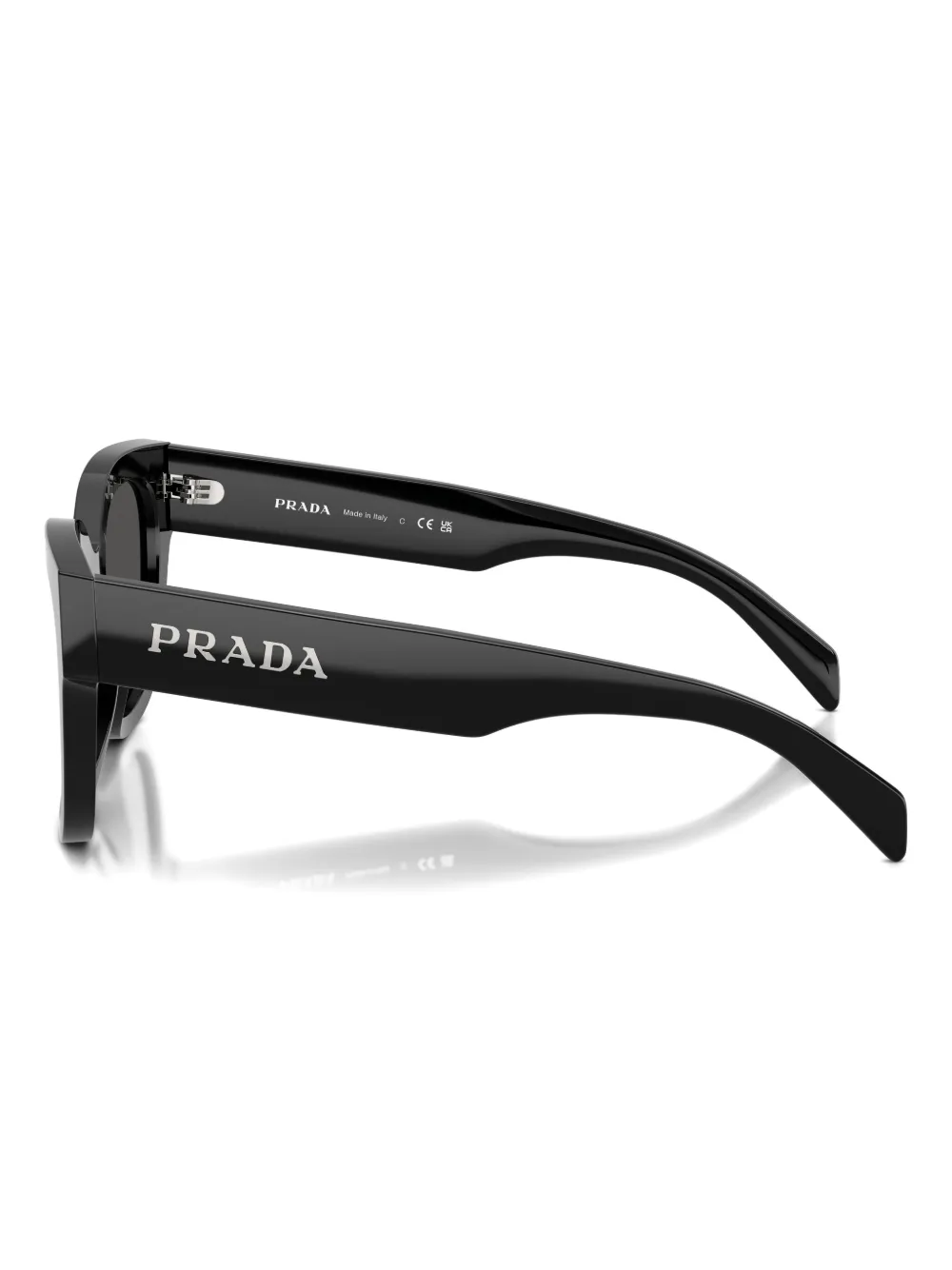 Prada Square-frame Sunglasses In Black