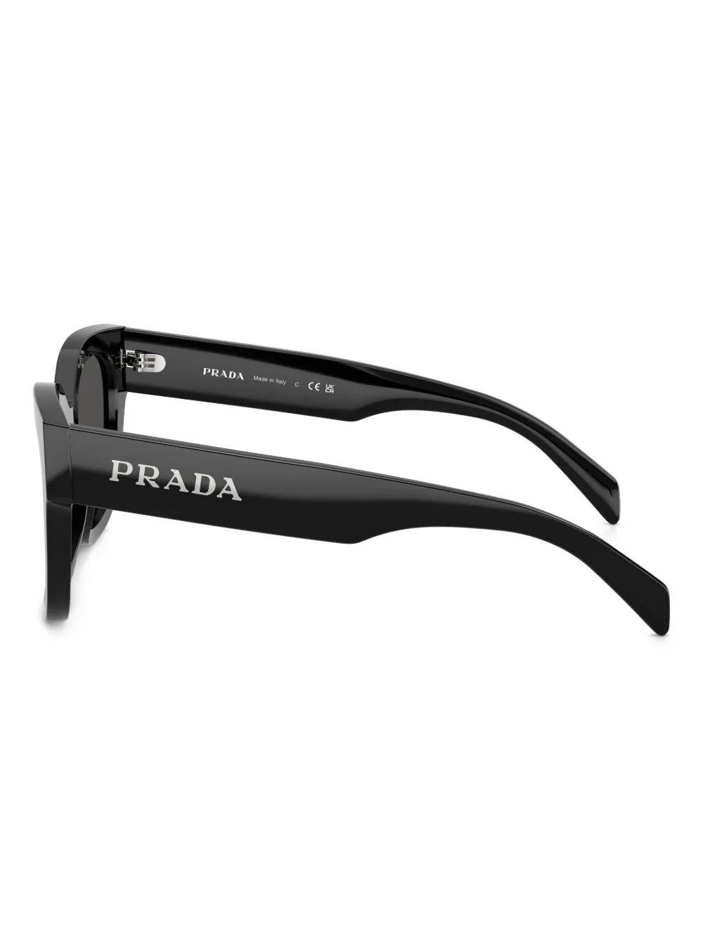 Prada Eyewear Zonnebril met vierkant montuur Zwart